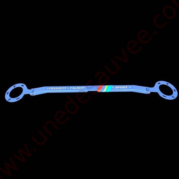 BARRE ANTI RAPPROCHEMENT MOTEUR BLEU " PEUGEOT TALBOT SPORT " POUR PEUGEOT 205 GTI CTI