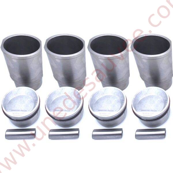 KIT COMPLET DE CHEMISES, PISTONS ET SEGMENTATION POUR MOTEUR " TU3 " DE PEUGEOT 205 XS