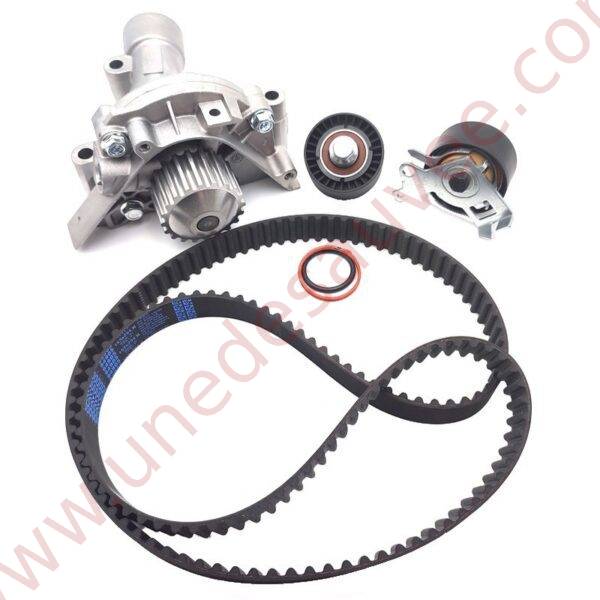 KIT COMPLET DISTRIBUTION - GALET TENDEUR - JOINT - POMPE A EAU POUR PEUGEOT 206 S16 ET RC