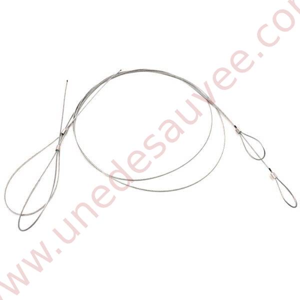 KIT DE 2 CÂBLES LATERAUX POUR TENSION DE CAPOTE POUR PEUGEOT 205 CTI CJ ROLAND GARROS