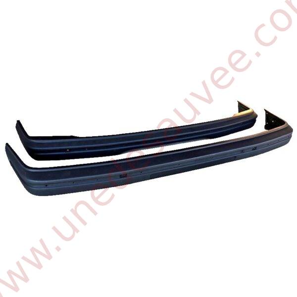KIT DE 2 PARE CHOCS AVANT ET ARRIERE EN PLASTIQUE NOIR POUR PEUGEOT 205 GTI CTI RALLYE