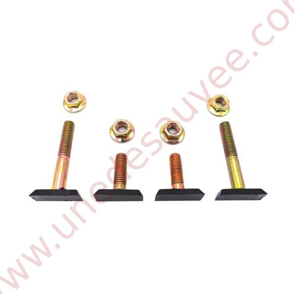 KIT DE 2 VIS COURTE + 2 LONGUE AVEC ECROUS POUR FIXATION DES PARE - CHOCS ARRIERE DE PEUGEOT 205 GTI CTI RALLYE