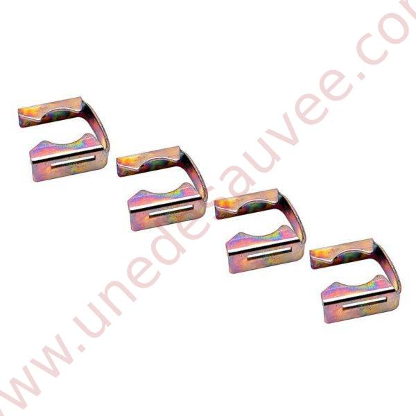 KIT DE 4 AGRAFES - CLIPS POUR RETENUE DES INJECTEURS SUR RAMPE DE PEUGEOT 309 205 GTI CTI GTI 16