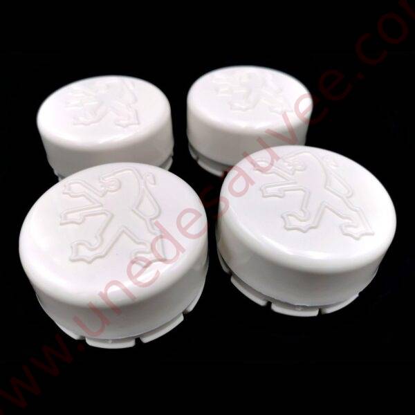 KIT DE 4 CENTRES DE ROUE CABOCHON DE JANTE EN ALUMINIUM PEUGEOT 405 MI16 PHASE 1