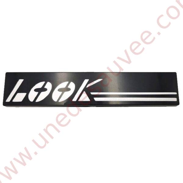 LOGO " LOOK " POUR PEUGEOT 205 LOOK MONOGRAMME GRIS ET NOIR 