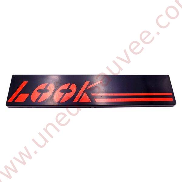 LOGO " LOOK " POUR PEUGEOT 205 LOOK MONOGRAMME ROUGE ET NOIR