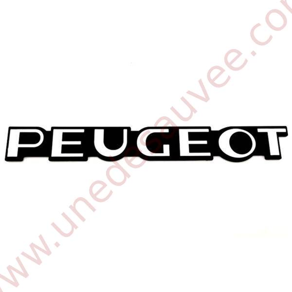 LOGO " PEUGEOT " POUR PEUGEOT 205 GTI MONOGRAMME GRIS ET NOIR