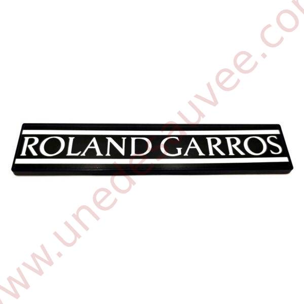 LOGO " ROLAND GARROS " POUR PEUGEOT 205 ROLAND GARROS MONOGRAMME BLANC ET NOIR