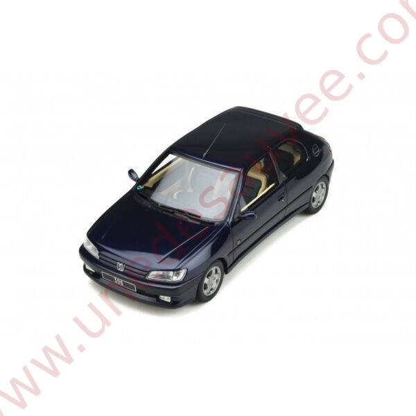 PEUGEOT 306 EDEN PARK EN BLEU DE 1995 VOITURE MINIATURE OTTO 1/18