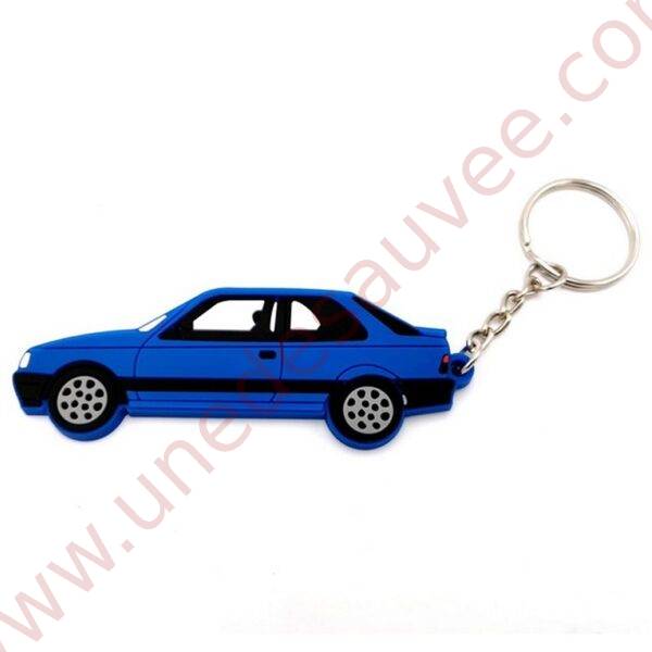 PORTE-CLÉ PEUGEOT 309 GTI 16S 16 SOUPAPES BLEU MIAMI