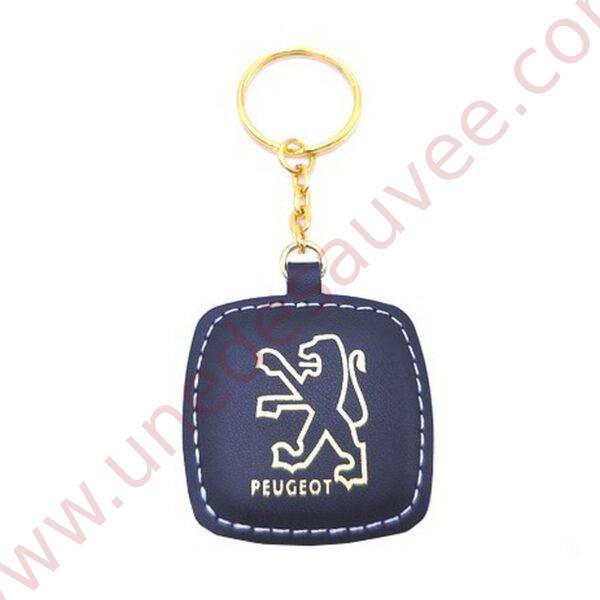 PORTE-CLÉ PEUGEOT EN CUIR + COUTURES POUR PEUGEOT 309 205 GTI CTI RALLYE