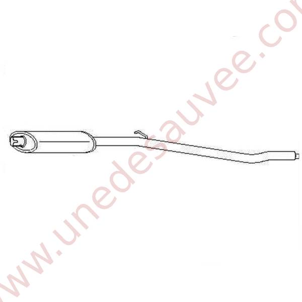 SILENCIEUX CENTRAL D'ECHAPPEMENT AVEC EMMANCHEMENT POUR PEUGEOT 205 GTI CTI 1.9 1.6 1.3 RALLYE