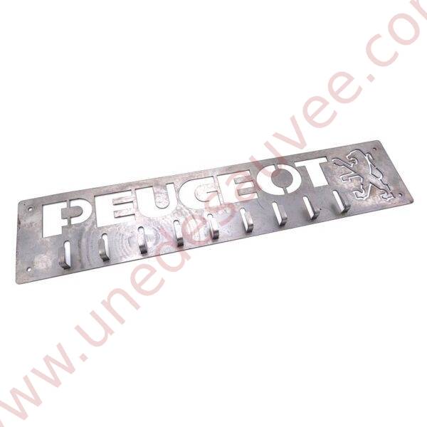 SUPPORT POUR CLES ET OUTILS DE GARAGE EN ACIER DECOPE LASER DE MARQUE PEUGEOT