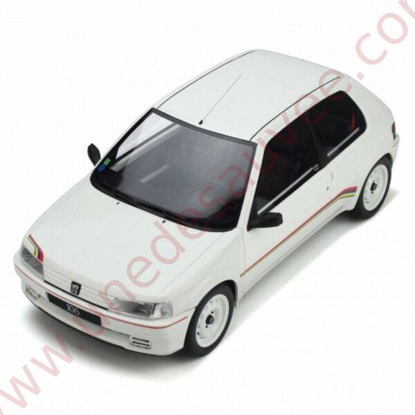 PEUGEOT 106 RALLYE PHASE 1 BLANCHE 1993 1/12 VOITURE MINIATURE OTTO