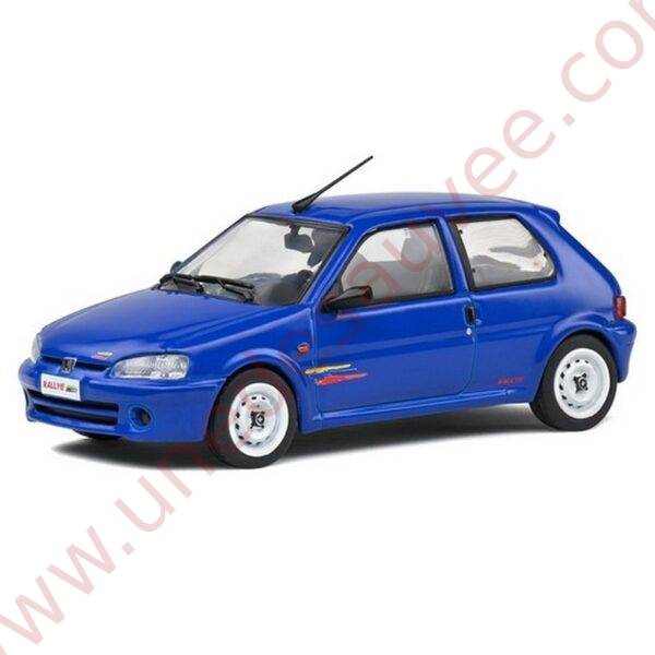 PEUGEOT 106 RALLYE BLEU PHASE 2 DE 1995 1/43 VOITURE MINIATURE SOLIDO