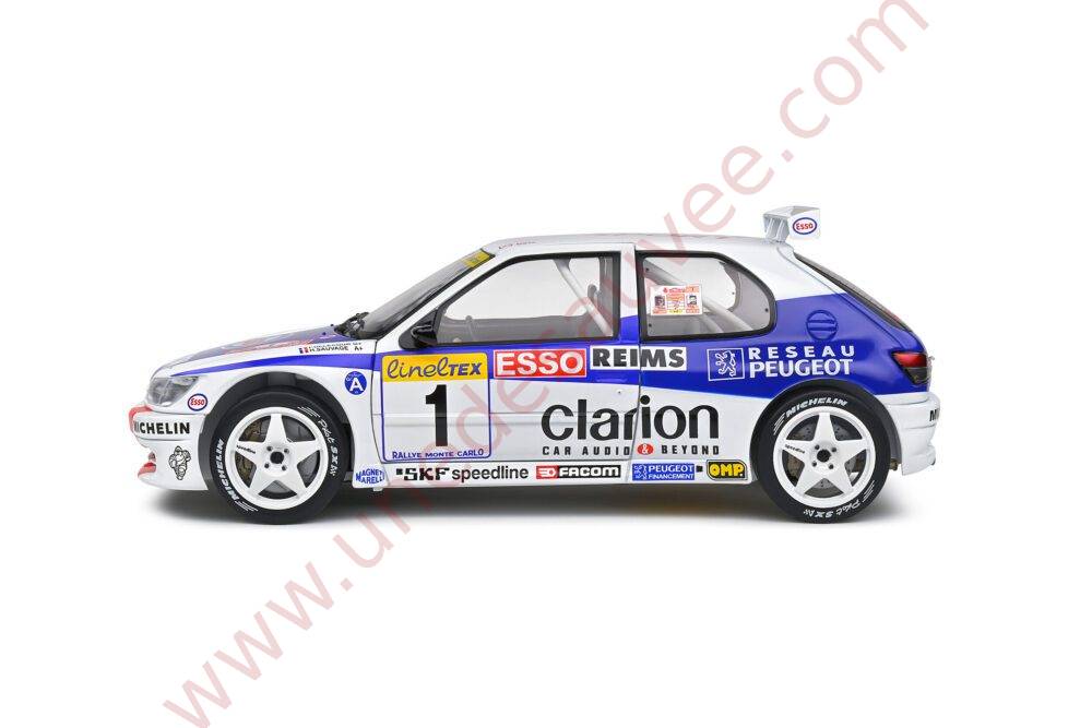 PEUGEOT-306-MAXI-BLANCHE-1996-118-VOITURE-MINIATURE-SOLIDO