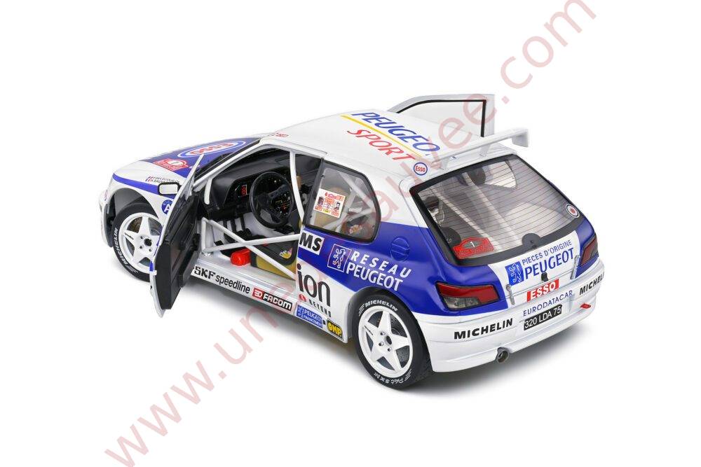 PEUGEOT-306-MAXI-BLANCHE-1996-118-VOITURE-MINIATURE-SOLIDO