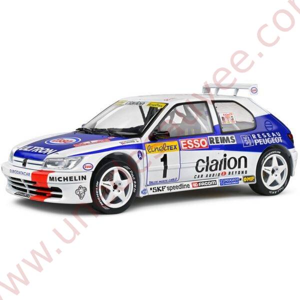PEUGEOT-306-MAXI-BLANCHE-1996-118-VOITURE-MINIATURE-SOLIDO