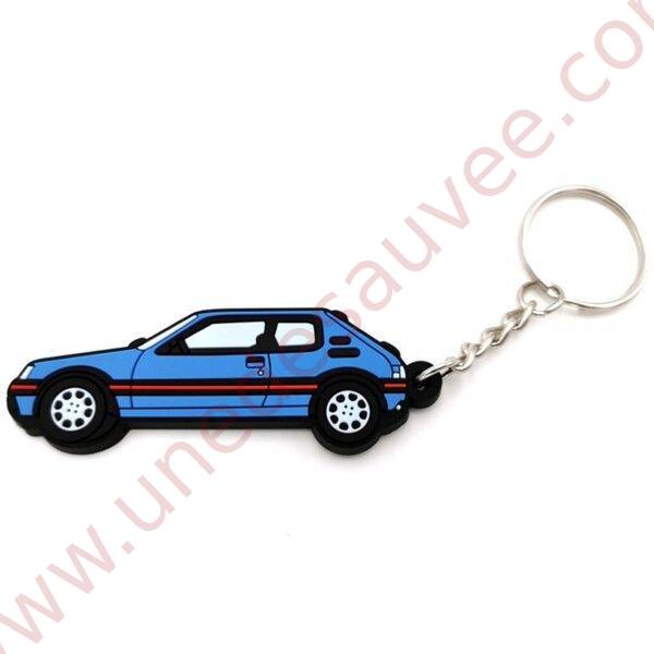 PORTE-CLÉS PEUGEOT 205 GTI BLEU MIAMI