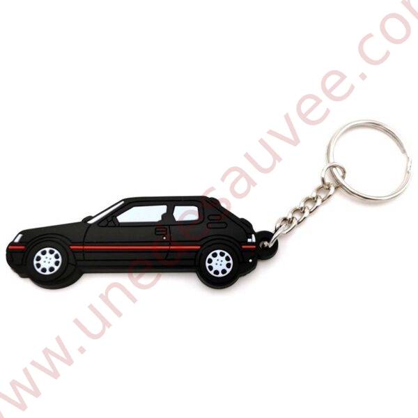 PORTE-CLÉS PEUGEOT 205 GTI NOIR ONYX