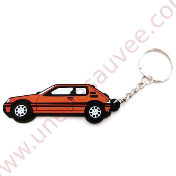 PORTE-CLÉS PEUGEOT 205 GTI ROUGE VALLELUNGA