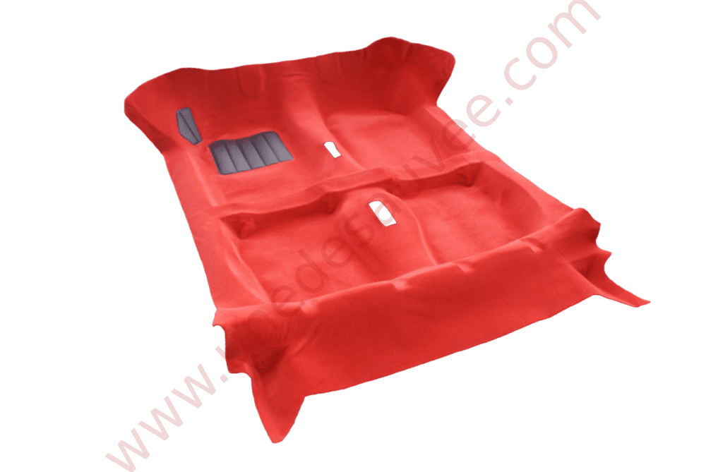MOQUETTE ROUGE TAPIS DE SOL AVEC KIT COMPLET ISOLANT FEUTRE POUR PEUGEOT 205 CTI