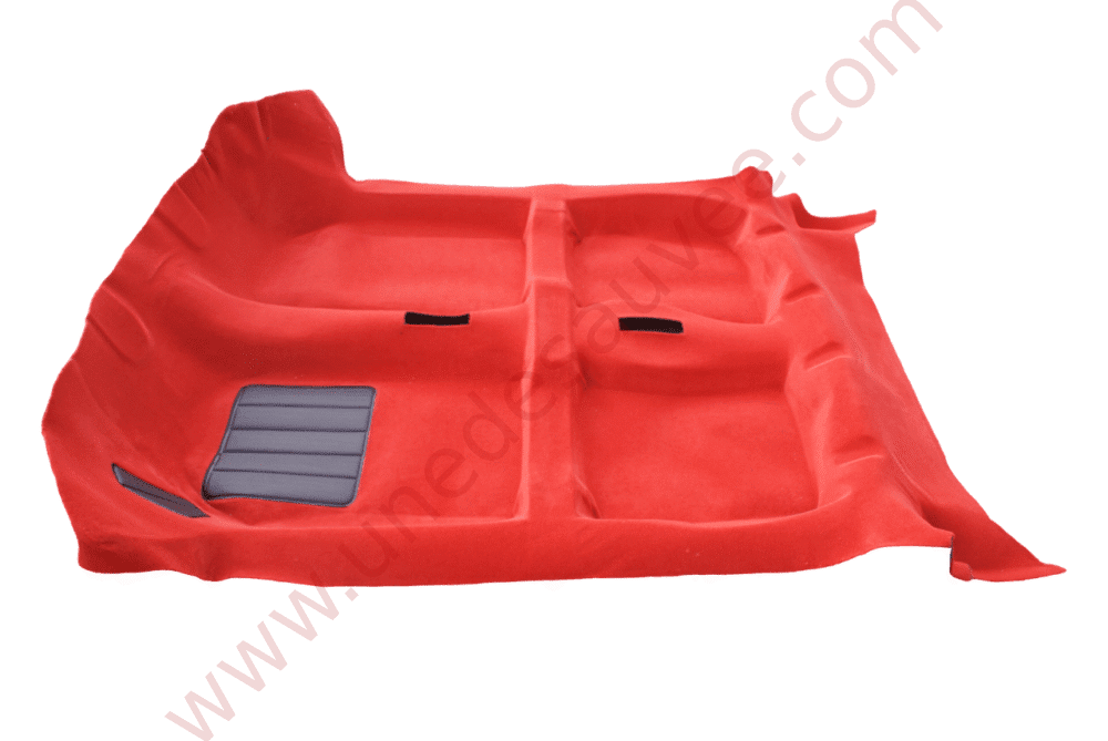 MOQUETTE ROUGE TAPIS DE SOL AVEC KIT COMPLET ISOLANT FEUTRE POUR PEUGEOT 205 CTI