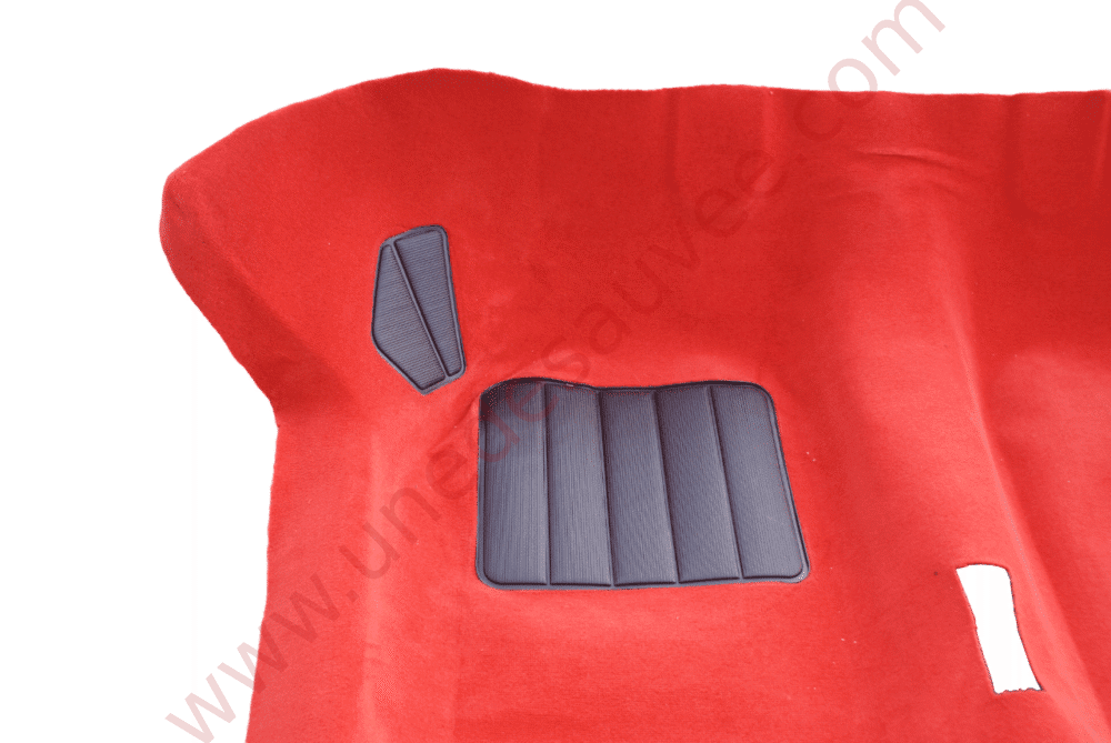 MOQUETTE ROUGE TAPIS DE SOL AVEC KIT COMPLET ISOLANT FEUTRE POUR PEUGEOT 205 CTI