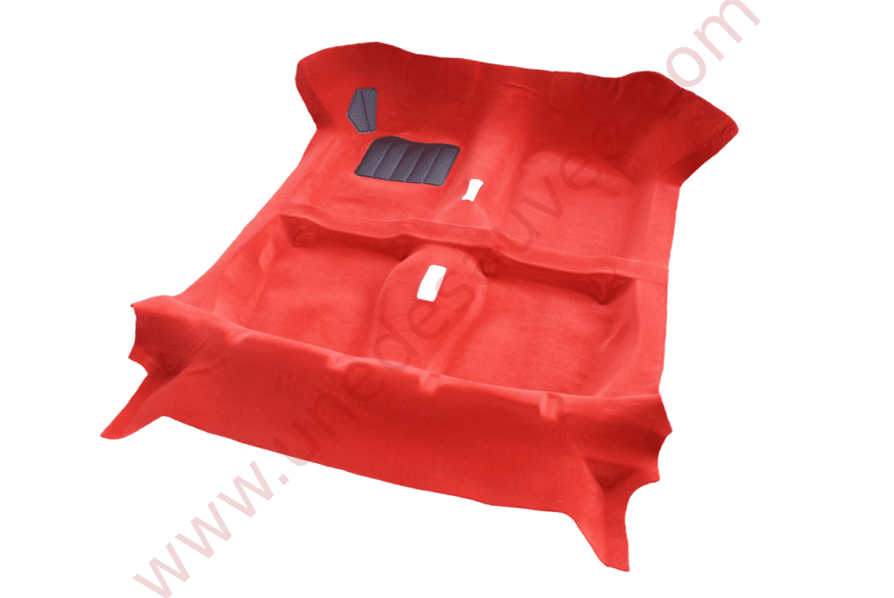 MOQUETTE ROUGE TAPIS DE SOL AVEC KIT COMPLET ISOLANT FEUTRE POUR PEUGEOT 205 CTI