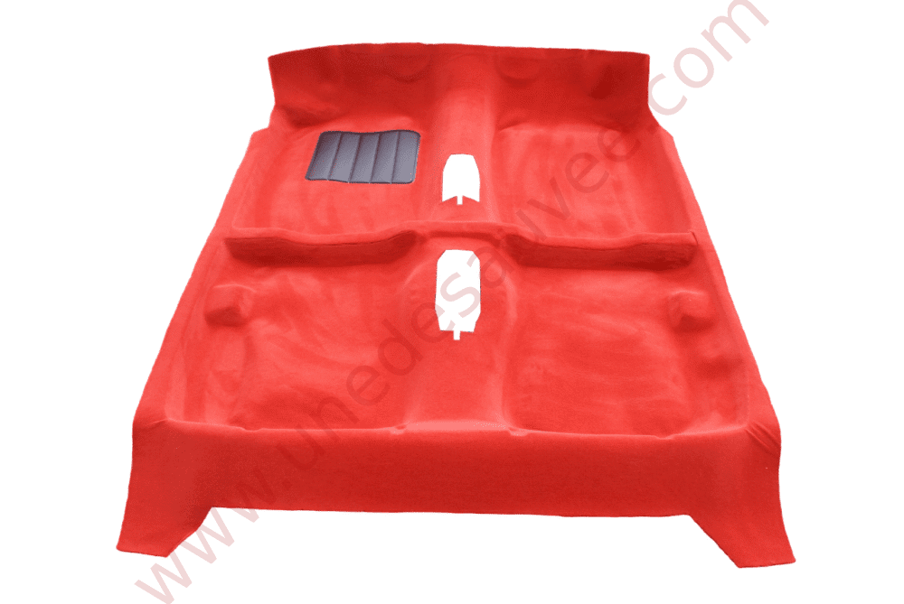 MOQUETTE ROUGE TAPIS DE SOL AVEC KIT COMPLET ISOLANT FEUTRE POUR PEUGEOT 205 GTI