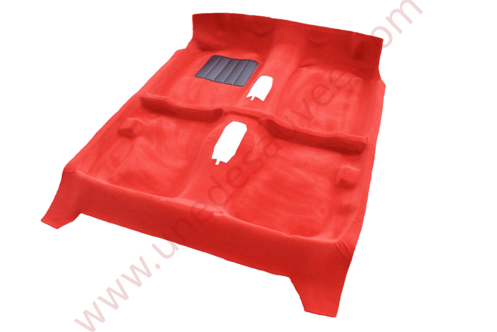 MOQUETTE ROUGE TAPIS DE SOL AVEC KIT COMPLET ISOLANT FEUTRE POUR PEUGEOT 205 GTI