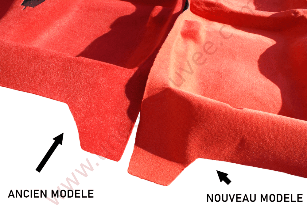 MOQUETTE ROUGE TAPIS DE SOL AVEC KIT COMPLET ISOLANT FEUTRE POUR PEUGEOT 205