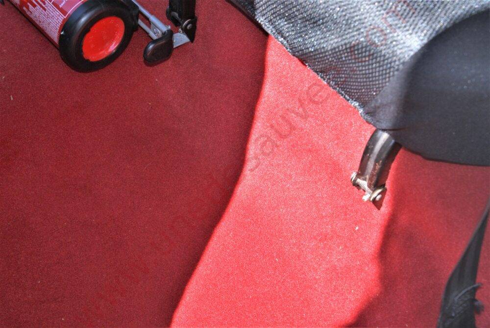 MOQUETTE ROUGE TAPIS DE SOL AVEC KIT COMPLET ISOLANT FEUTRE POUR PEUGEOT 205 GTI