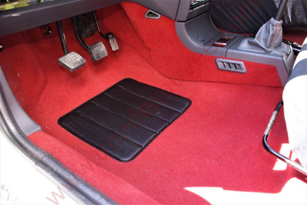 MOQUETTE ROUGE TAPIS DE SOL AVEC KIT COMPLET ISOLANT FEUTRE POUR PEUGEOT 205 GTI