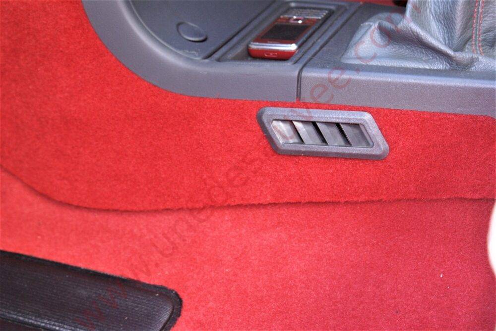 MOQUETTE ROUGE TAPIS DE SOL AVEC KIT COMPLET ISOLANT FEUTRE POUR PEUGEOT 205 GTI