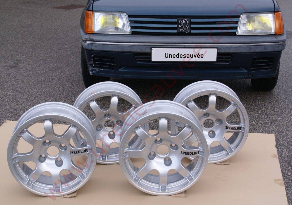 JANTE PTS DE COULEUR SILVER SPEEDLINE 6.75 SL434 POUR PEUGEOT 106 306 309 205 GTI CTI GTI 16 RALLYE