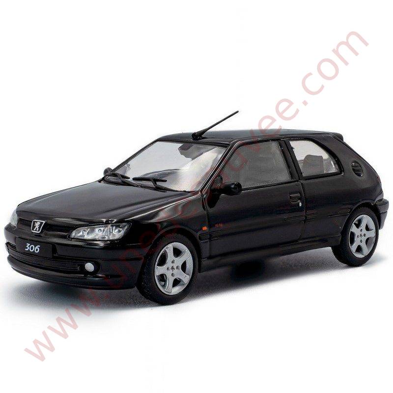 PEUGEOT 306 S16 NOIR ONYX 1994 1/43 VOITURE MINIATURE DE MARQUE SOLIDO
