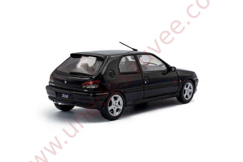 PEUGEOT 306 S16 NOIR ONYX 1994 1/43 VOITURE MINIATURE SOLIDO – Image 6