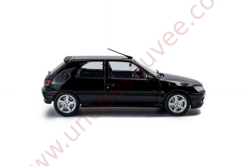 PEUGEOT 306 S16 NOIR ONYX 1994 1/43 VOITURE MINIATURE SOLIDO – Image 5