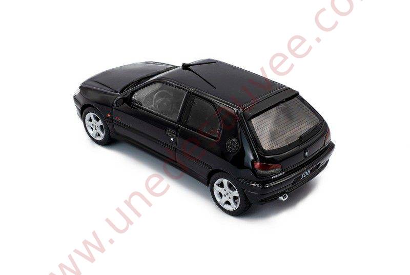 PEUGEOT 306 S16 NOIR ONYX 1994 1/43 VOITURE MINIATURE SOLIDO – Image 3