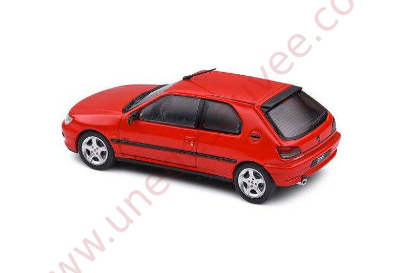 PEUGEOT 306 S16 ROUGE 2002 1/43 VOITURE MINIATURE SOLIDO – Image 3