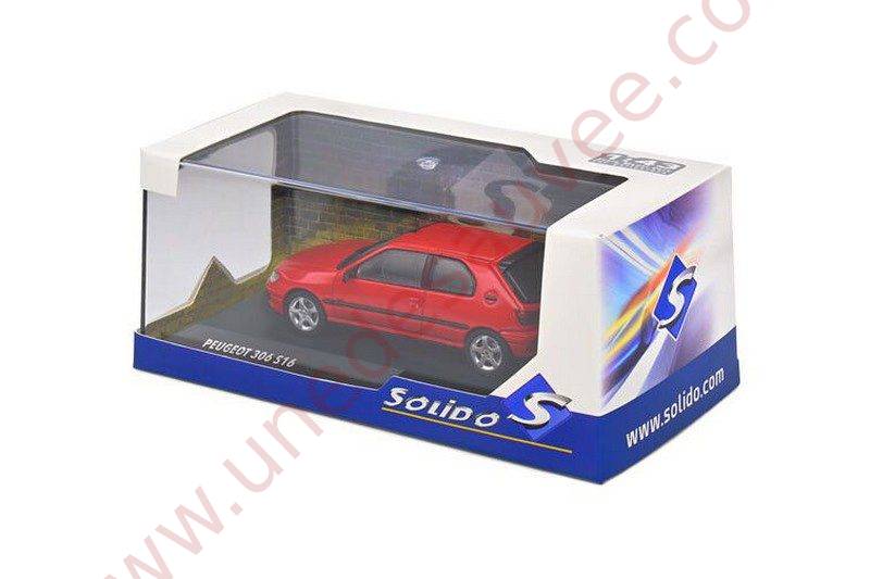 PEUGEOT 306 S16 ROUGE 2002 1/43 VOITURE MINIATURE SOLIDO – Image 4