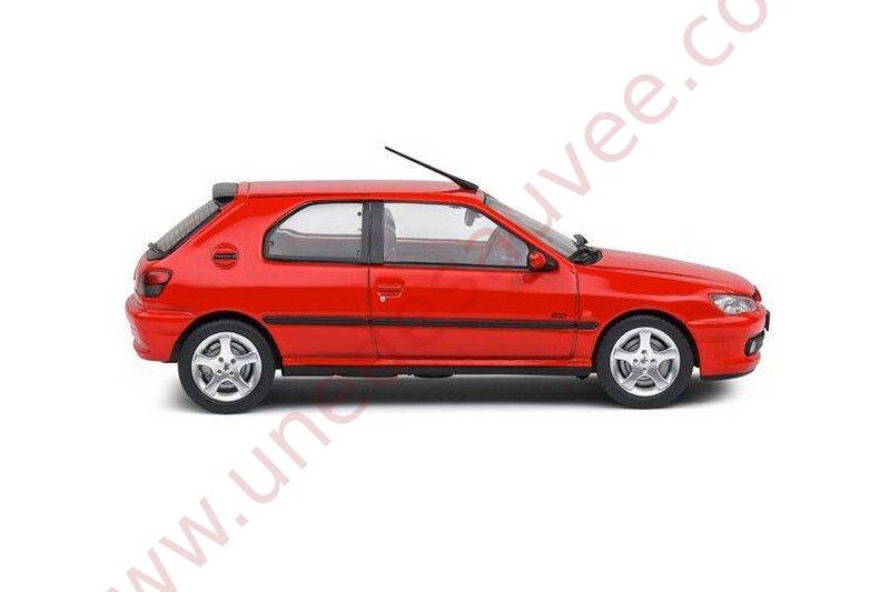 PEUGEOT 306 S16 ROUGE DE 2002 1/43 VOITURE MINIATURE DE MARQUE SOLIDO