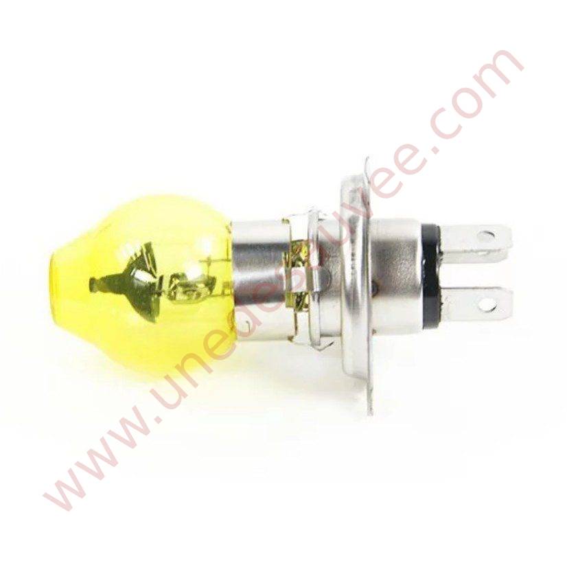GLOBE JAUNE POUR AMPOULE A IODE 12 VOLTS DE TYPE H4 DE PHARE AVANT