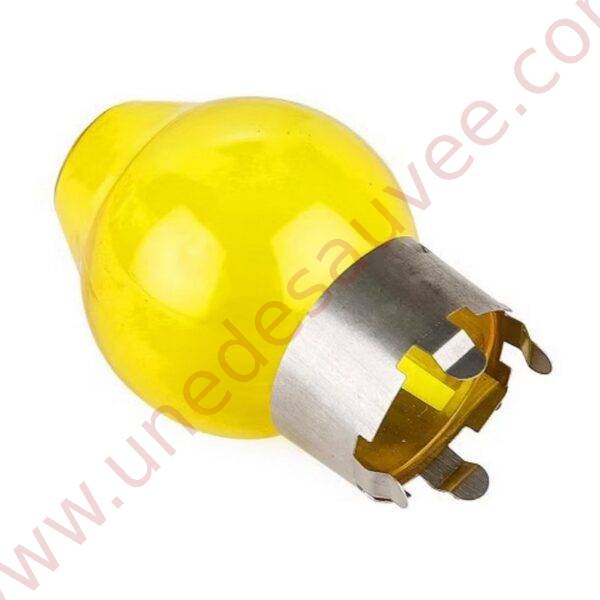 GLOBE JAUNE POUR AMPOULE A IODE 12 VOLTS DE TYPE H4 DE PHARE AVANT