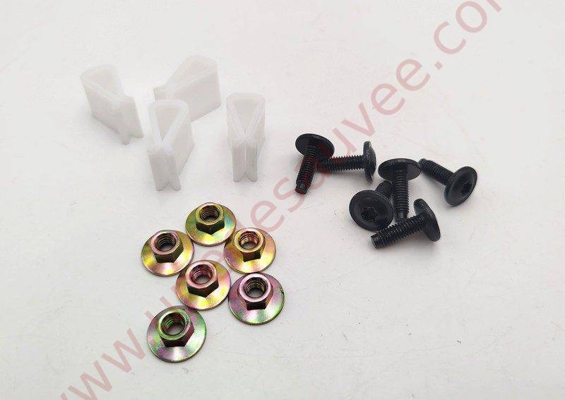 KIT COMPLET DE FIXATION ENTRE LE PARE-CHOCS ET LA JUPE AVANT OU ARRIERE POUR PEUGEOT 205 GTI CTI RALLYE ROLAND GARROS ET AUTRES PEUGEOT 205