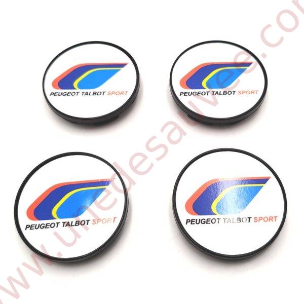 KIT DE 4 CENTRES DE ROUE PTS - CABOCHON DE JANTES SPEEDLINE SLP434 POUR PEUGEOT 106 205 306 309 GTI CTI GTI 16 RALLYE