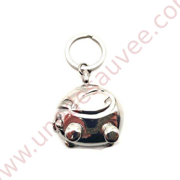 PORTE-CLEFS RENAULT TWINGO DE COULEUR METAL ARGENTE