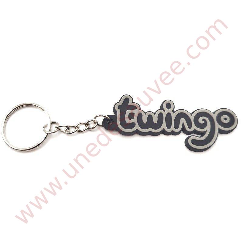 PORTE-CLEFS RENAULT TWINGO DE COULEUR NOIR NACRE LOGO DE COFFRE
