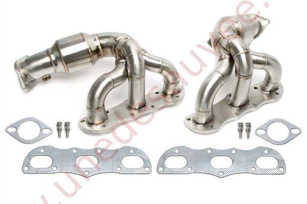 COLLECTEUR D’ÉCHAPPEMENT INOX EVOFÄPO981 2 × 3 EN 1 POUR PORSCHE CAYMAN ET BOXSTER TYPE 981 (2012–2016)